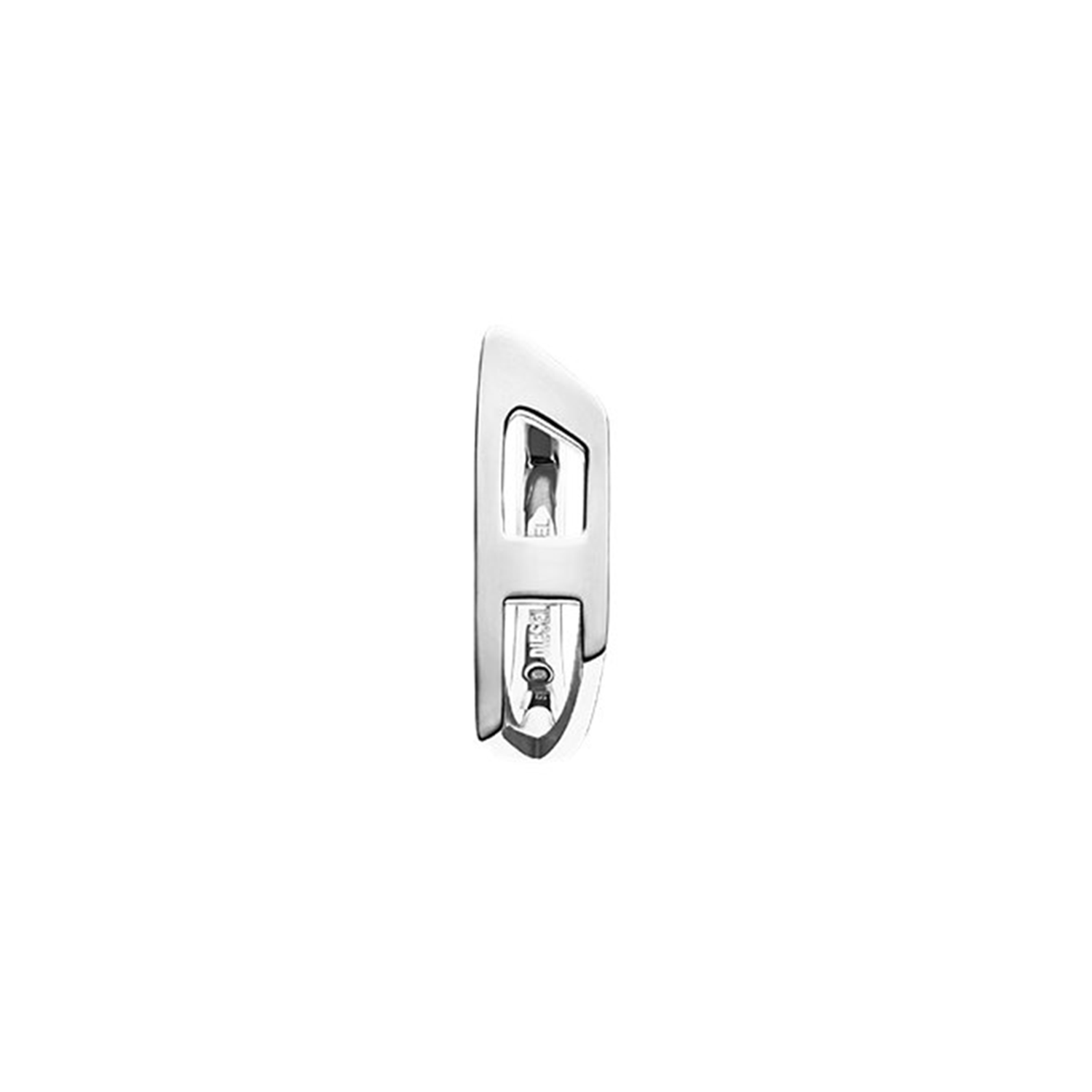 Diesel D Logo Silver Stainless Steel Earrings DX1637040