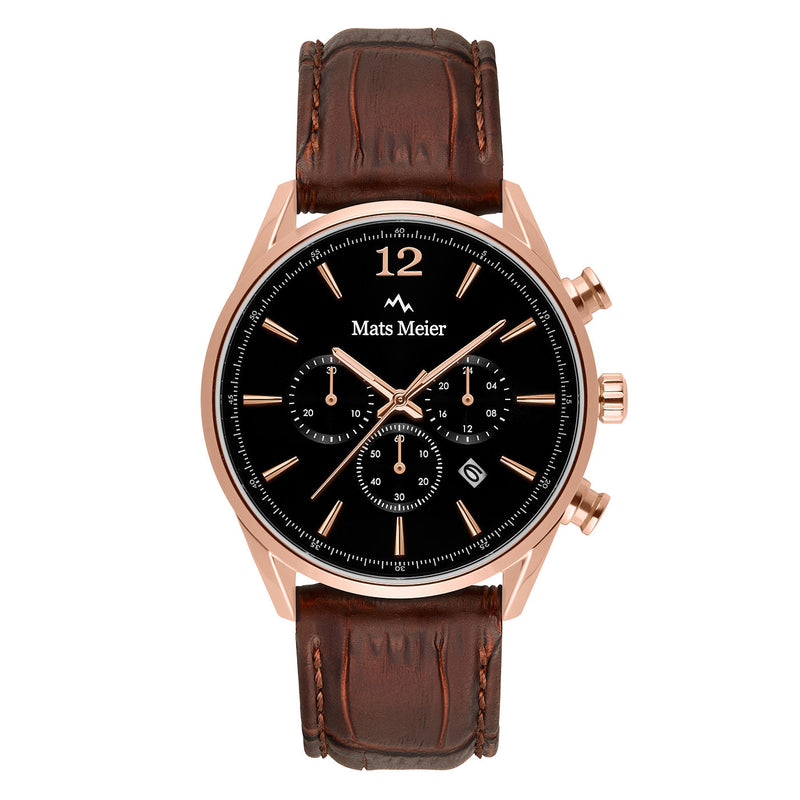 Mats Meier Grand Cornier Chrono Black/Brown Watch MM00101-zoom-