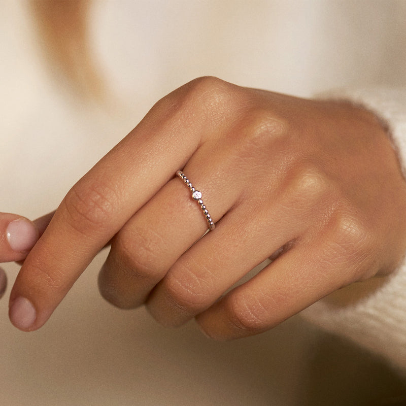 Isabel Bernard 14 Karaat Witgouden Saint Germain Clément Ring IB4105128-50 (Maat: 50)-zoom-