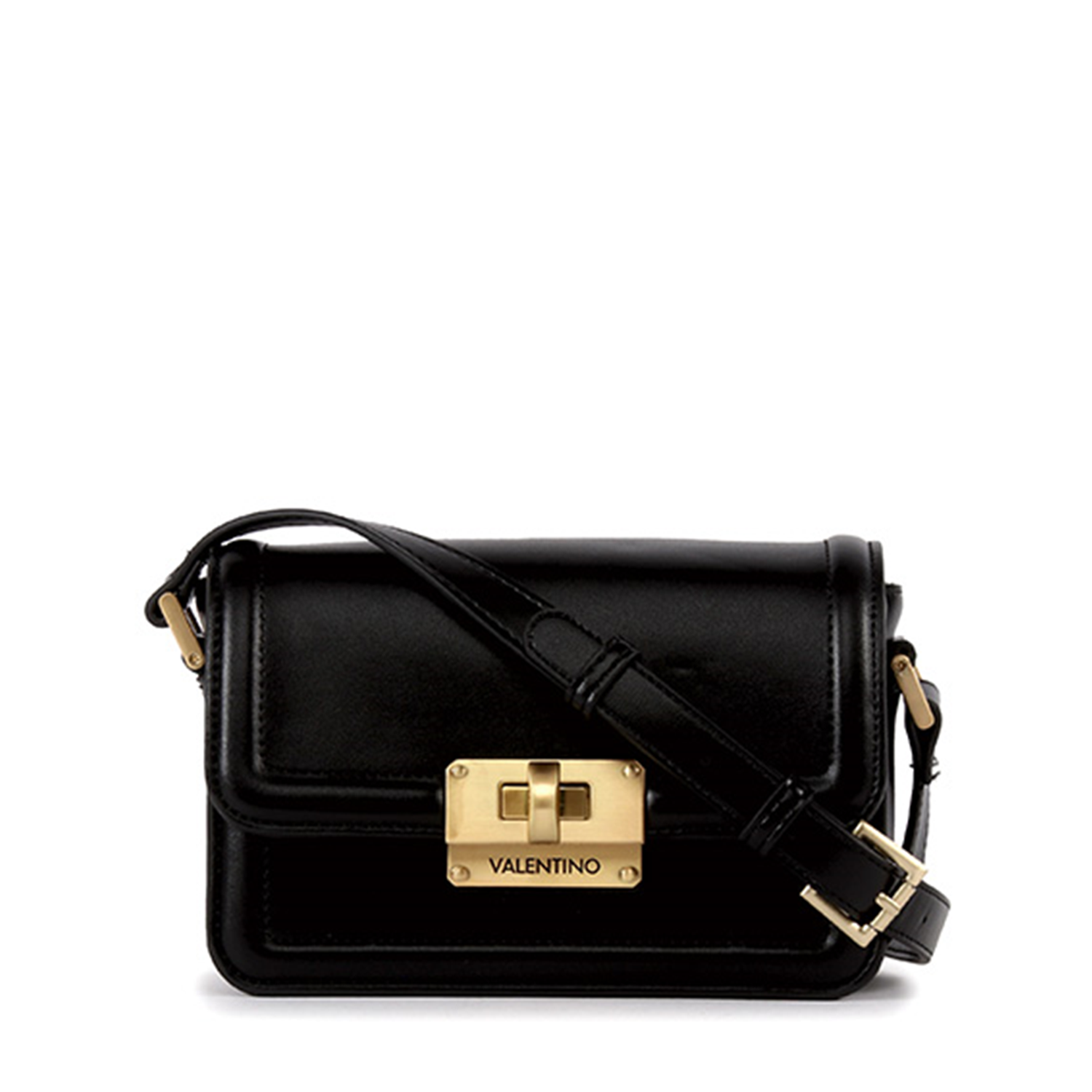 Valentino Bags Floren Black Crossbody Bag VBS9A910NERO