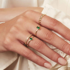 Isabel Bernard Baguette Olivia 14 Karaat Gouden Ring IB330086-48