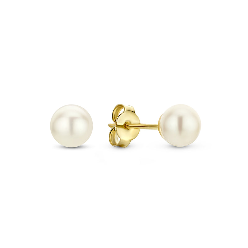 Isabel Bernard Belleville Luna 14 Carat Golden Ear Studs IB360132-zoom-