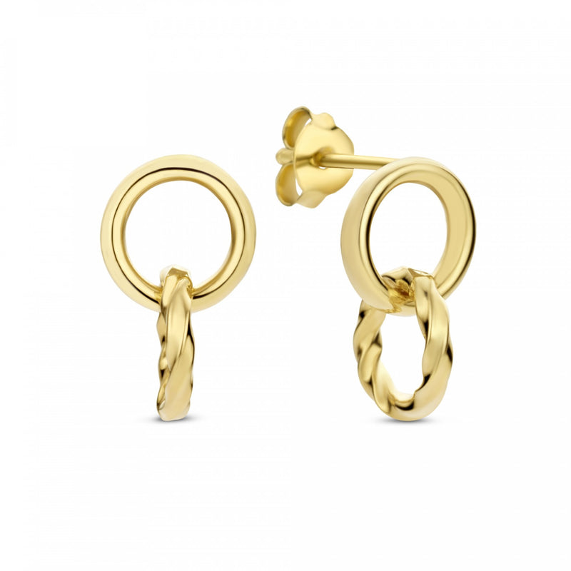 Isabel Bernard Rivoli Lisan 14 Carat Golden Drop earrings IB360183-zoom-