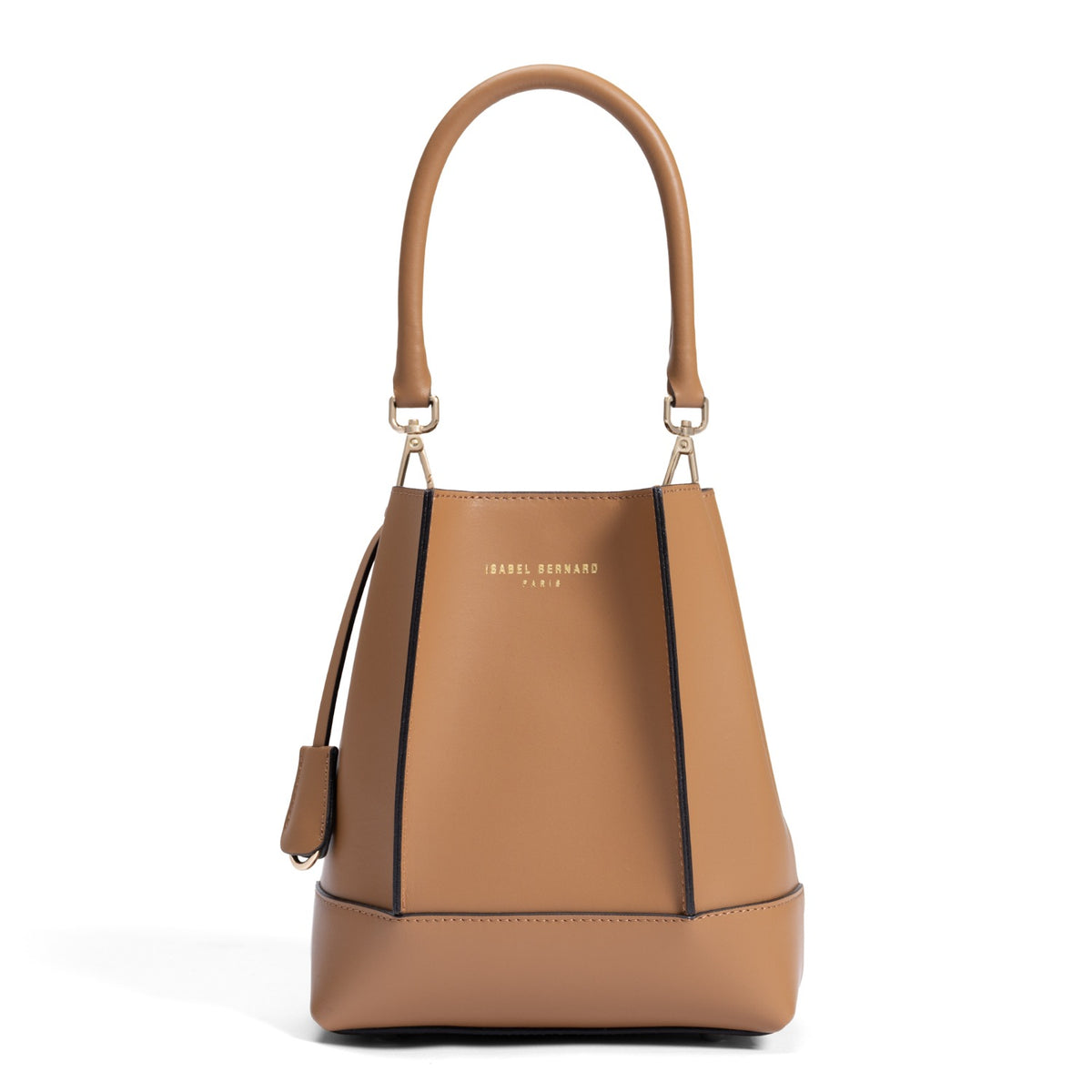 Isabel Bernard Femme Forte Minette Camel Calfskin Handbag IB21114-334