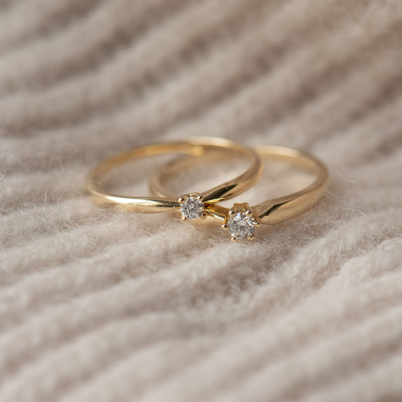 Isabel Bernard De la Paix Celesse 14 Carat Gold Ring | diamond 0.07 ct | IBD330002-54-zoom-
