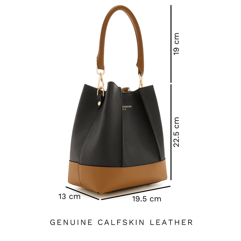 Isabel Bernard Femme Forte Minette Black Calfskin Handbag IB21114-001-zoom-