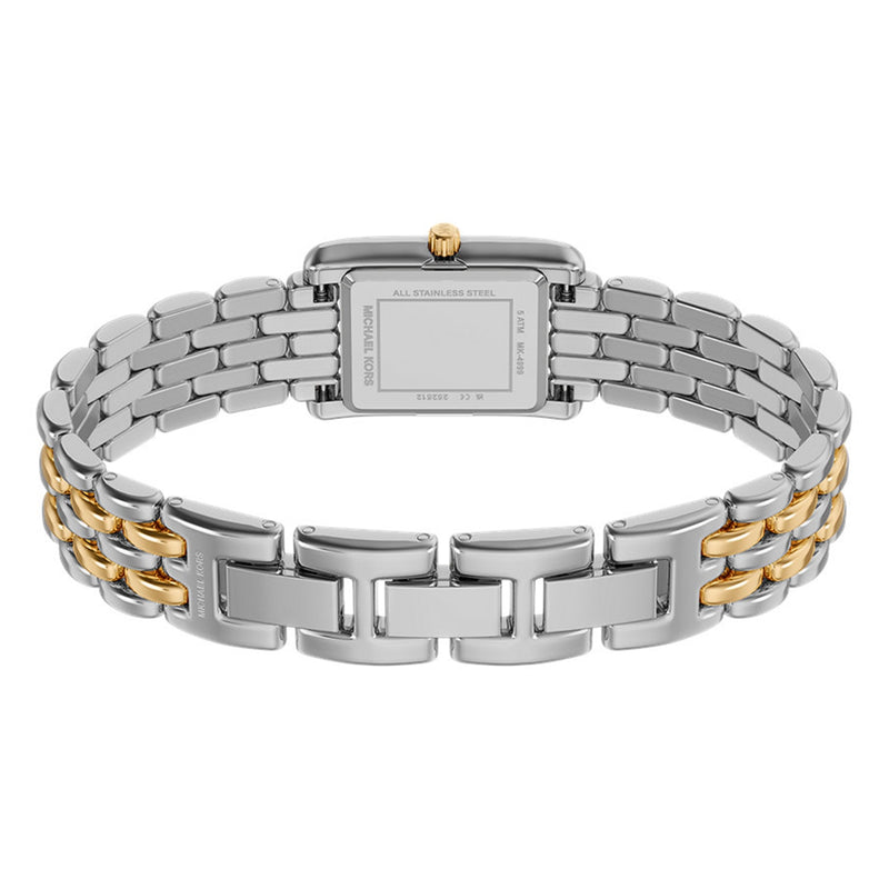 Michael Kors Essex Rectangular White Dial Watch MK4999-zoom-