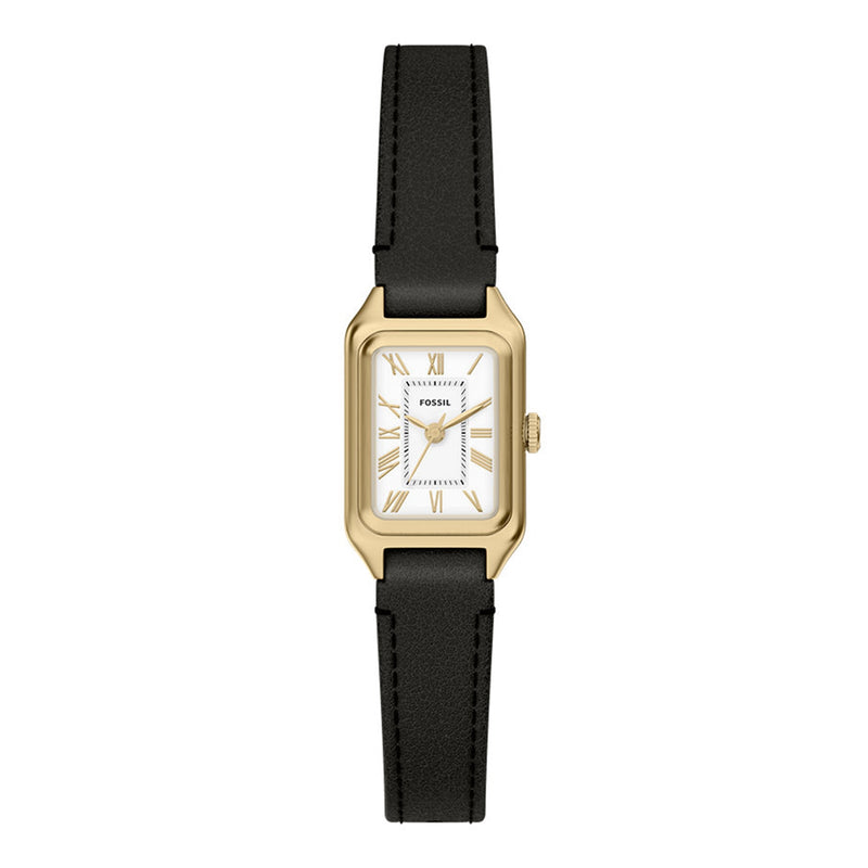 Fossil Raquel Mini Rectangular White Dial Watch ES5470-zoom-