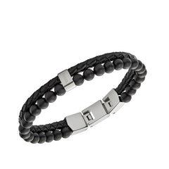 Fossil Zwarte Vintage Casual Armband JF02763040 (Lengte: 18.00 - 19.50 cm)