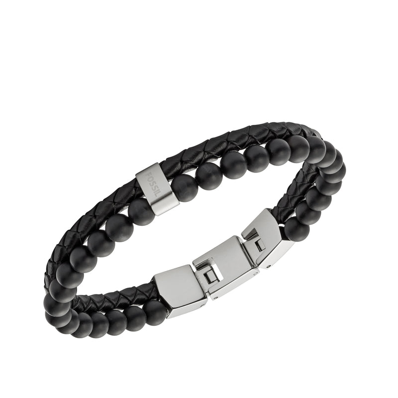 Fossil Zwarte Vintage Casual Armband JF02763040 (Lengte: 18.00 - 19.50 cm)-zoom-