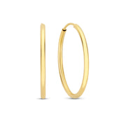 Isabel Bernard Le Marais Cerise 14 Carat Golden Hoop Earrings IB360169