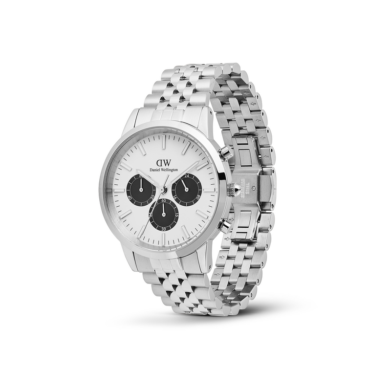 Daniel Wellington Iconic Chronograph White Men's Watch DW00100872-zoom-