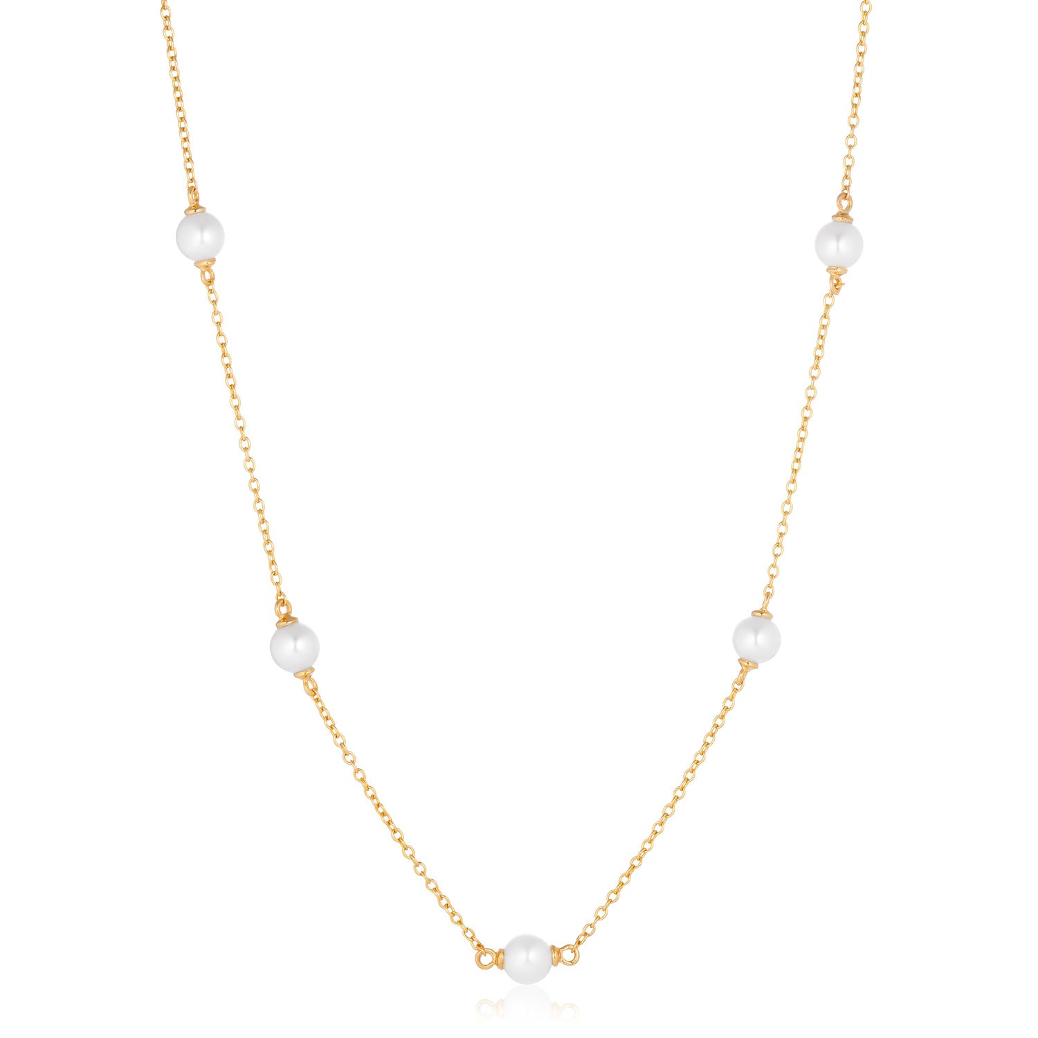 Sif Jakobs Padua 925 Sterling Silver Gold Coloured Cinq SJ-N22225-P-YG