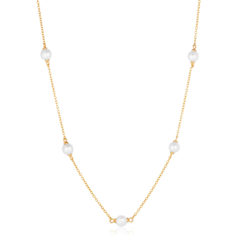 Sif Jakobs Padua 925 Sterling Silver Gold Coloured Cinq SJ-N22225-P-YG-zoom-