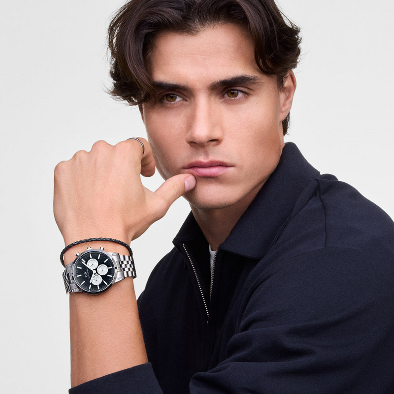 Daniel Wellington Iconic Chronograph Black Men's Watch DW00100873-zoom-