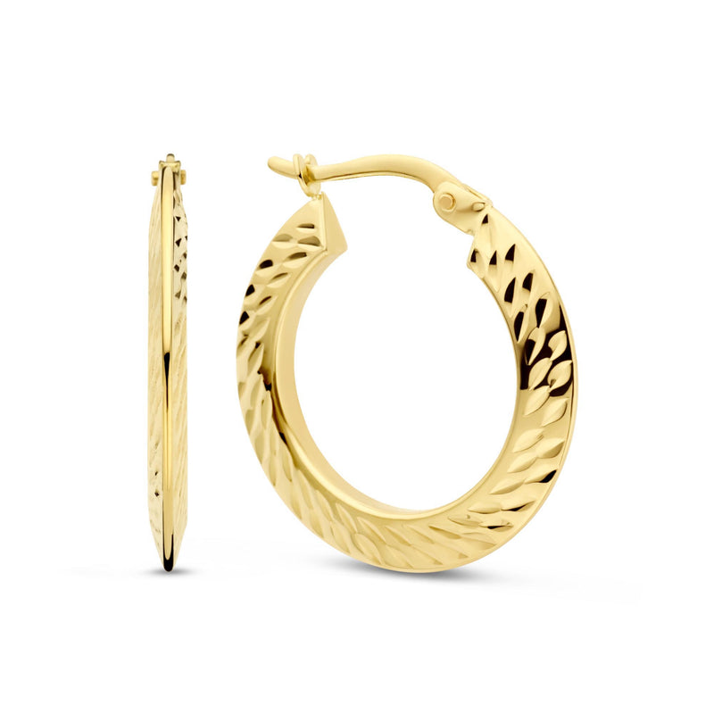 Isabel Bernard Rivoli Lily 14 Karaat Gouden Creolen IB360243-zoom-