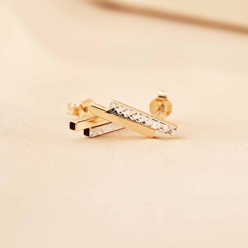 Isabel Bernard Le Marais Alice 14 Carat Golden Ear Studs IB360216-zoom-