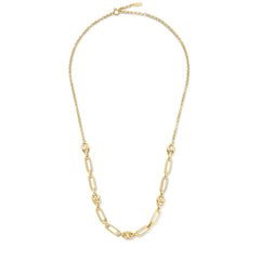 Isabel Bernard Cadeau d'Isabel 14 karat gold necklace and bracelet gift set with chains IB90181