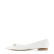 Isabel Bernard Vendôme Elita White Leather Bellerinas made of Calfskin IB51002-00-42