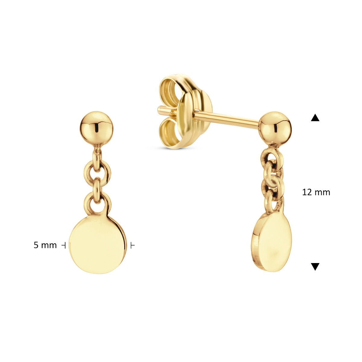 Jackie Gold 14 karat gold Ear Stud JKE24.402