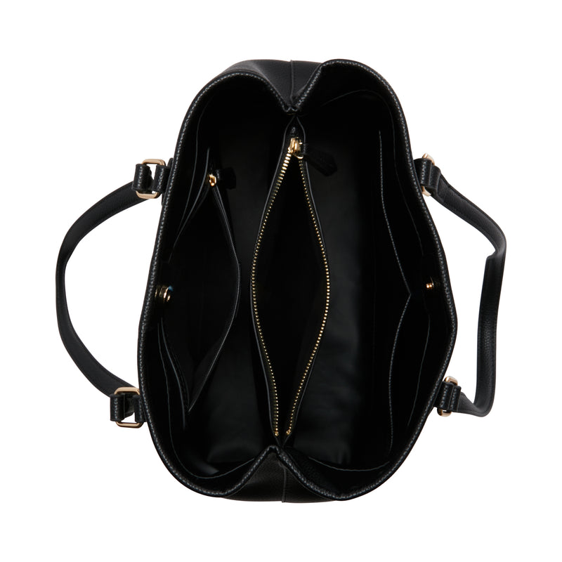 Valentino Bags Brixton Black Shoulder Bag VBS7LX01NERO-zoom-