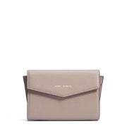 Isabel Bernard Honoré Lina Taupe Clutch With Detachable Shoulder Chain IB21135-078