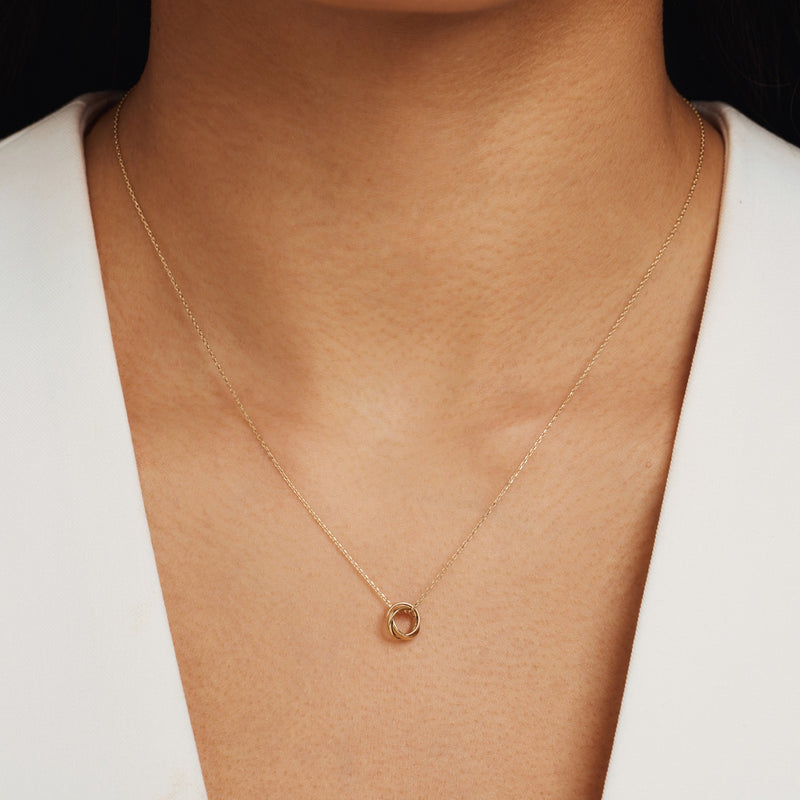 Isabel Bernard Rivoli Méline 14 Carat Golden Necklace IB340150-zoom-