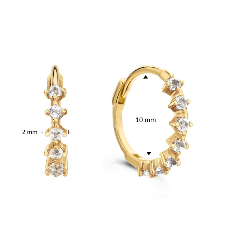 Jackie Gold 14 karat gold Hoop Earrings JKE24.440-zoom-
