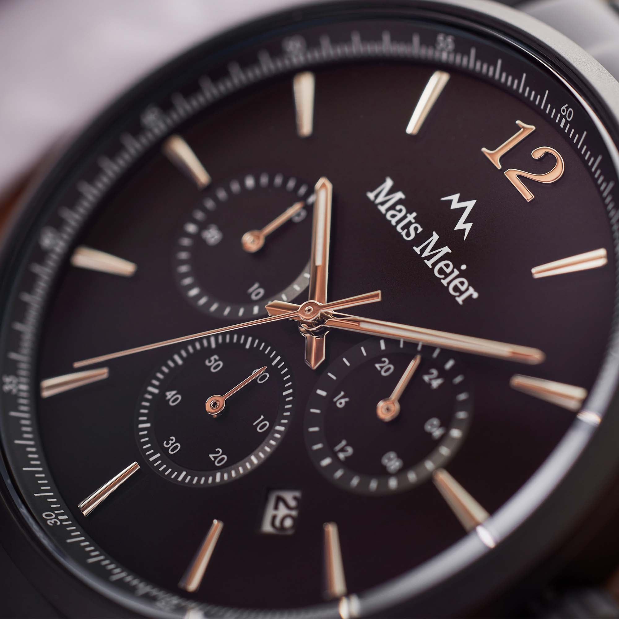 Mats Meier Grand Cornier Chrono Mat Black Watch MM00109