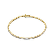 Isabel Bernard De la Paix Madeline 14 Carat Golden Tennis Bracelet | diamond 1.08 ct | IBD320005