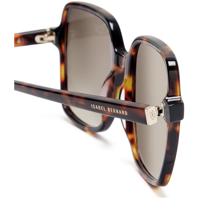 Isabel Bernard La Villette Rene Brown Tortoise Vierkante Sunglasses IB400000-14-14-zoom-