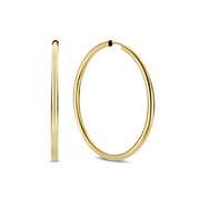 Beloro Jewels La Rinascente Constanza 9 carat gold Hoop Earrings BO360049