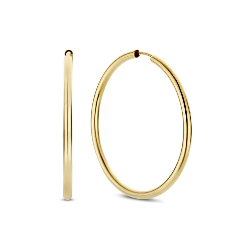 Beloro Jewels La Rinascente Constanza 9 carat gold Hoop Earrings BO360049-zoom-