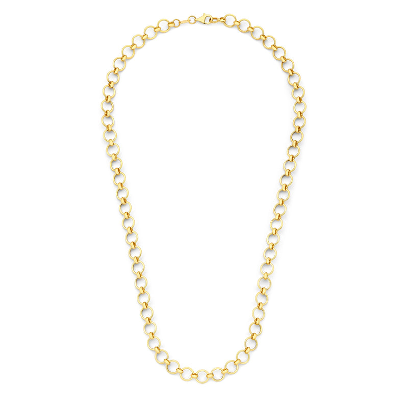 Isabel Bernard Belleville Axelle 14 Carat Golden Schakel Necklace IB340163-zoom-