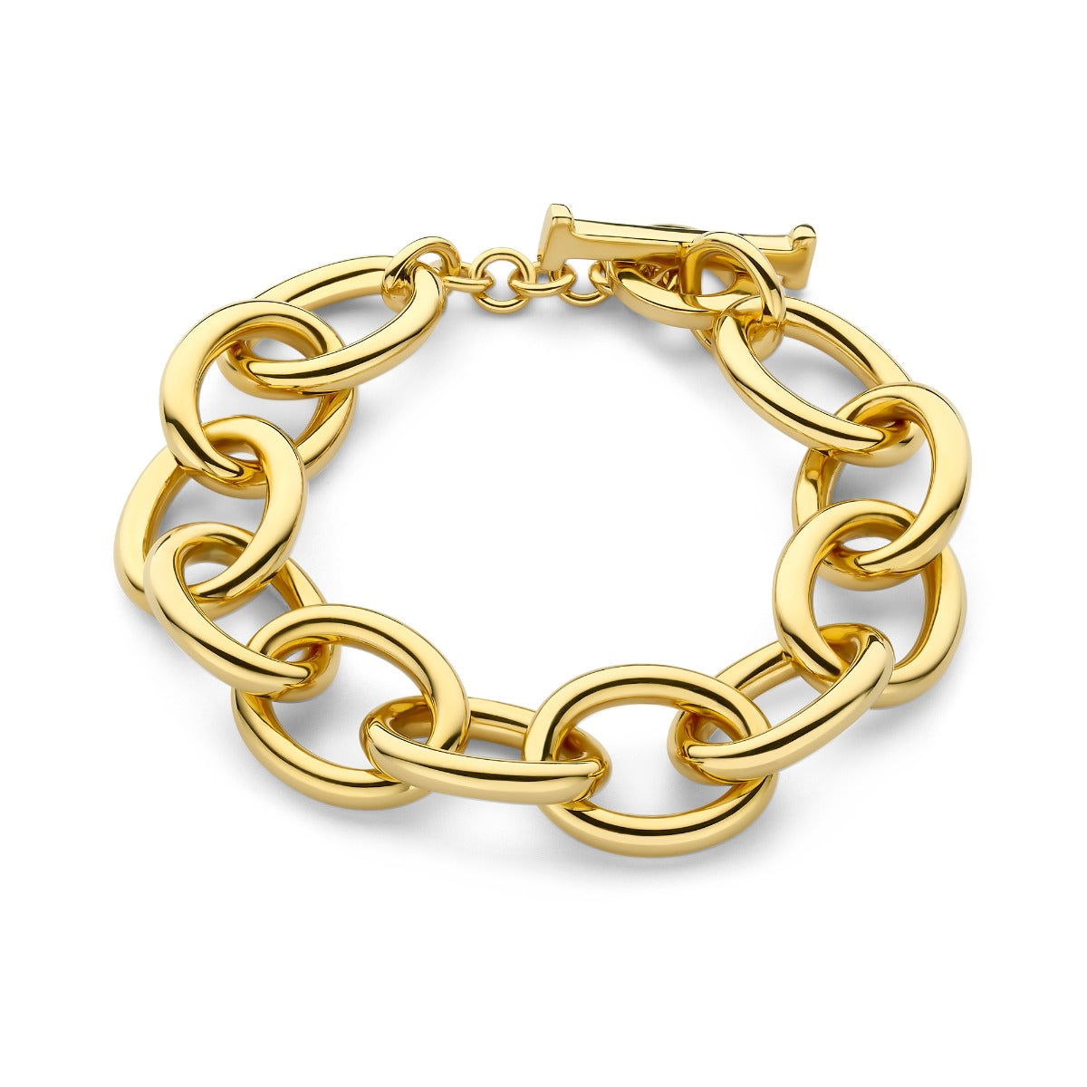 Parte Di Me Bibbiena Poppi Adriane 925 Sterling Silver Gold Plated Link Bracelet PDM32132