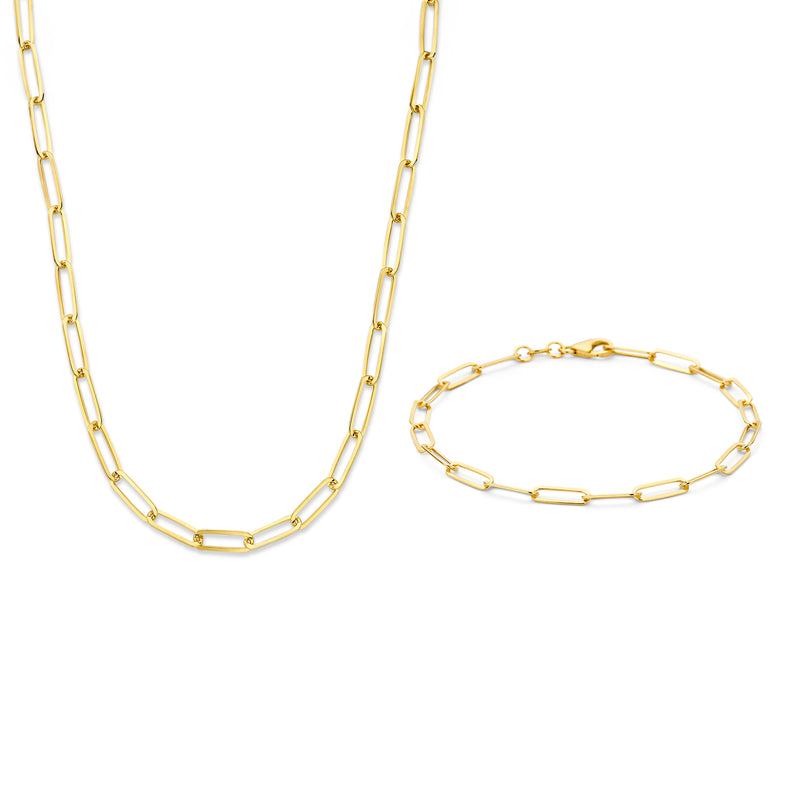 Parte Di Me Sorprendimi 925 Sterling Silver Gold Plated Necklace and Bracelet Giftset PDM90080-zoom-