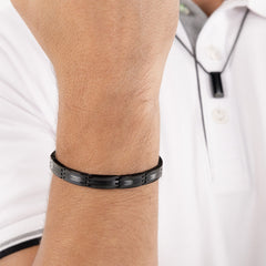 Hugo Boss Stainless Steel Black Men's Chain bracelet HBJ1580804