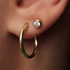 Beloro Jewels La Rinascente Chiara 9 carat gold Hoop Earrings BO360016