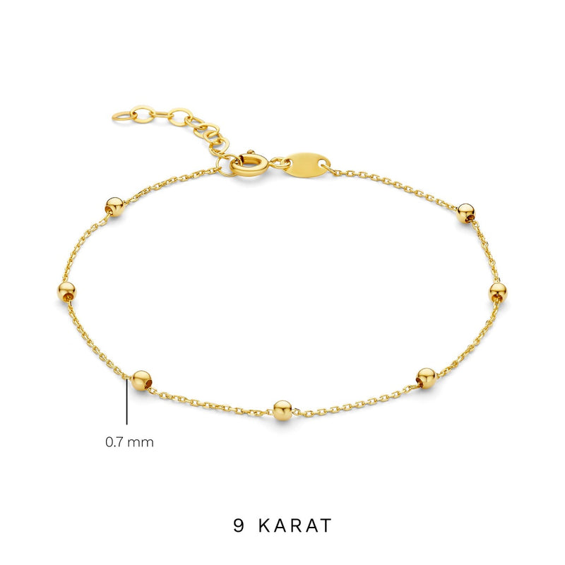 Beloro Jewels Della Spiga Dani 9 Karat Gold Bracelet BO320041-zoom-
