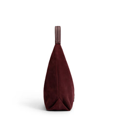 Isabel Bernard Honoré Grace mini dark bordeaux suede handbag IB21132-152