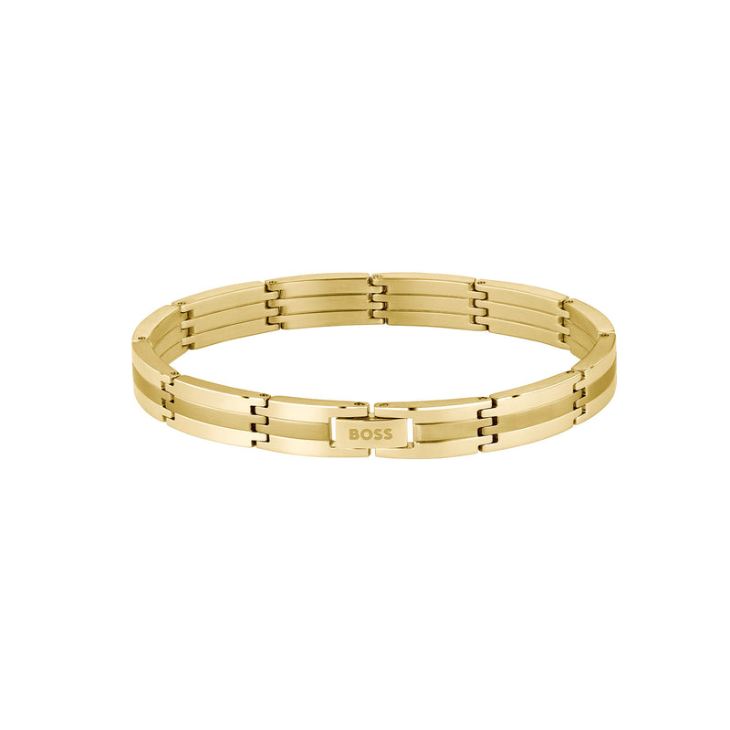 Hugo Boss Stainless Steel Gold-coloured Men's Chain bracelet HBJ1580805-zoom-