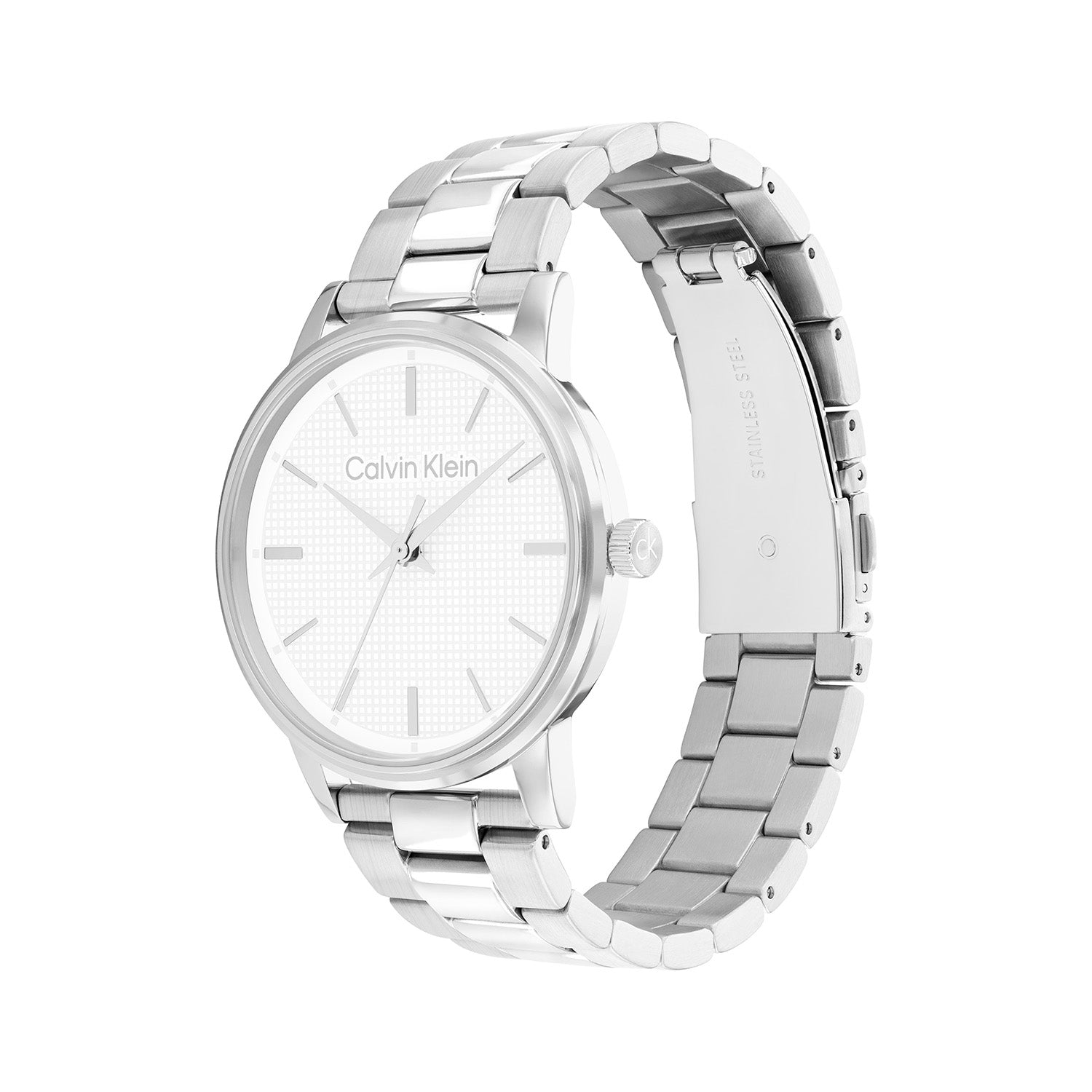 Calvin Klein Linked Wit Heren Horloge 2002-CK25200501