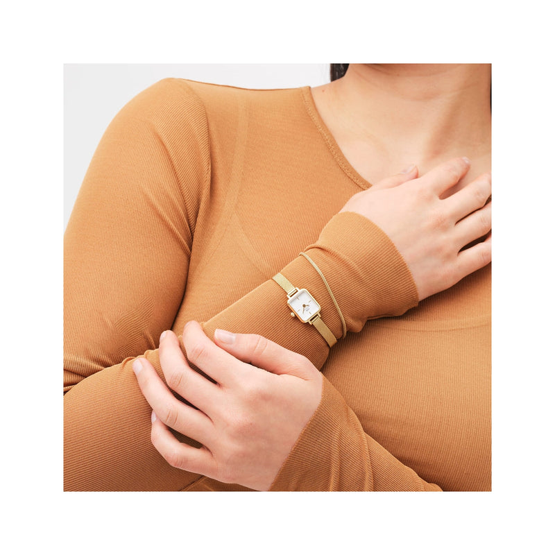 Daniel Wellington Quadro Mini Gold Watch DW00100725-zoom-