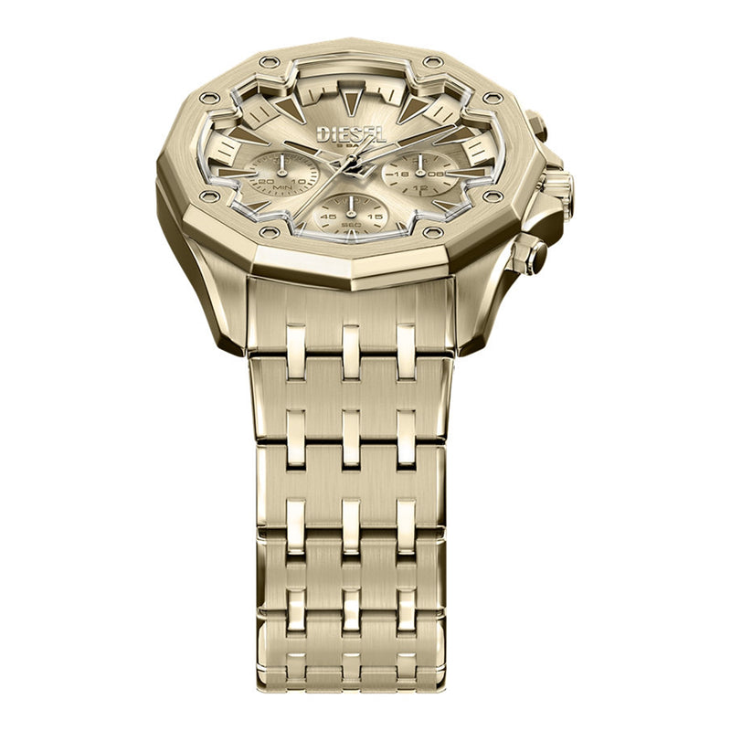 Diesel Stinger Round Gold Dial Watch DZ4707-zoom-