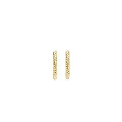 Blush Gold Hoop Earrings 7266YGO