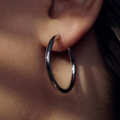 Parte di Me Bibbiena Poppi Casentino 925 sterling Silver Hoop Earrings PDM36050