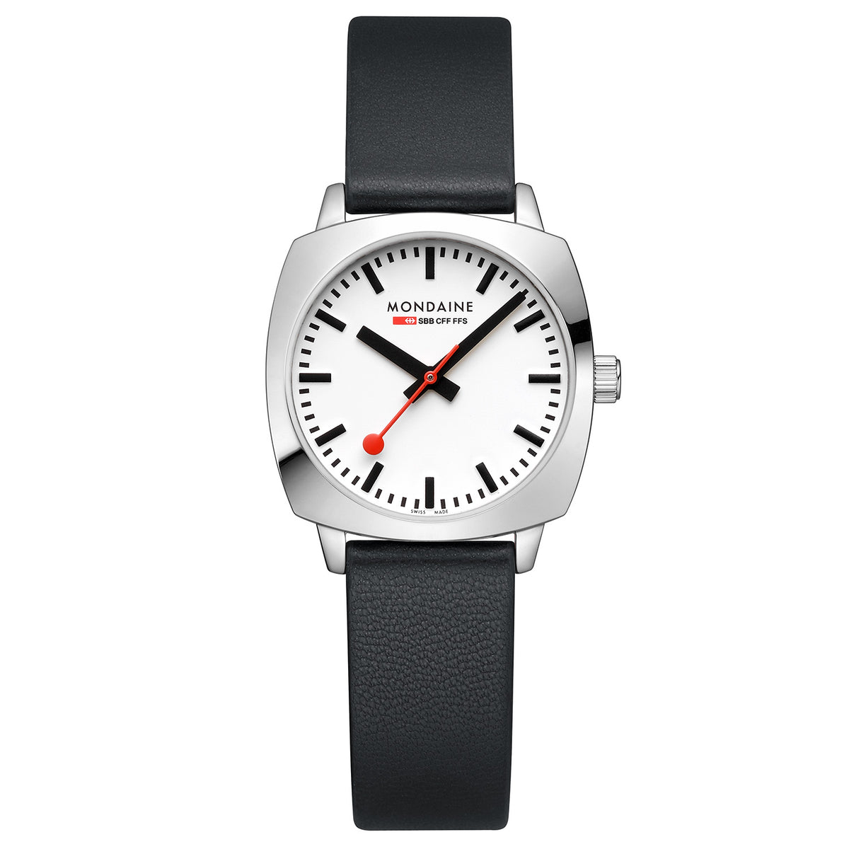 Mondaine Petite Cushion Wit Horloges 2002-MSL_31110_LBV