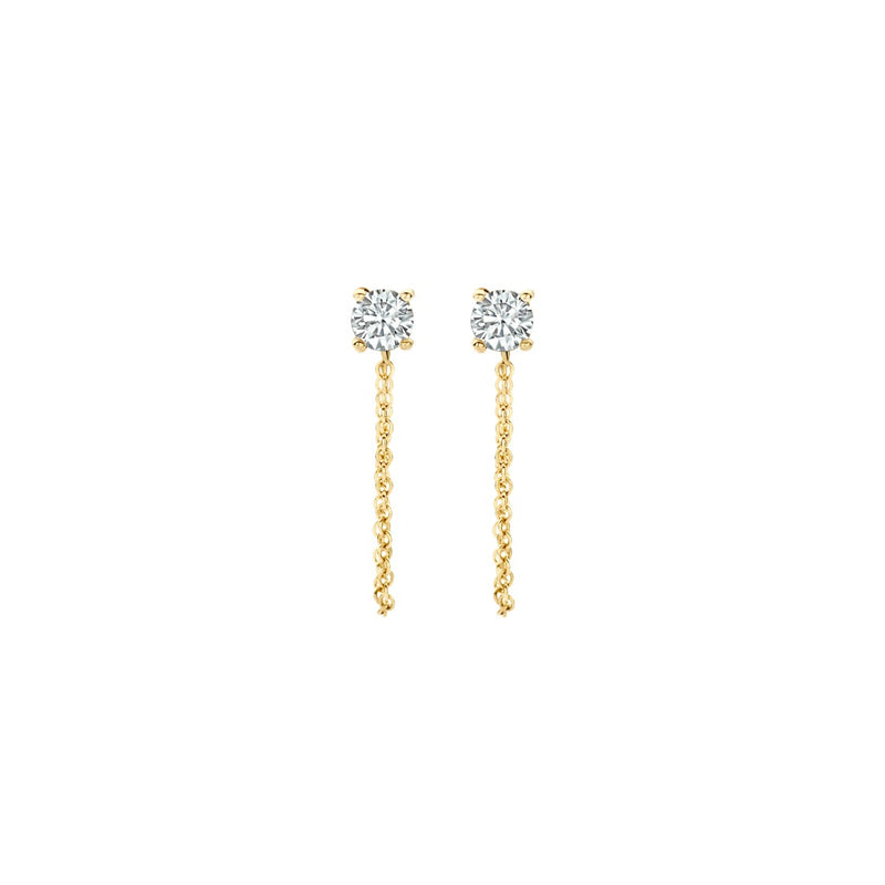Blush 14 karat gold Ear Stud 7345YZI-zoom-