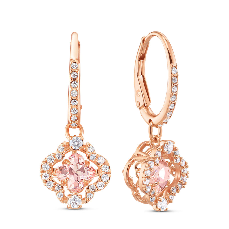 Swarovski Sparkling Rose gold Ear Stud 5516477-zoom-