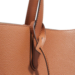 Michael Kors Brown & Beige Reversable Leather Tote Bag 30F3GZAT4T-230